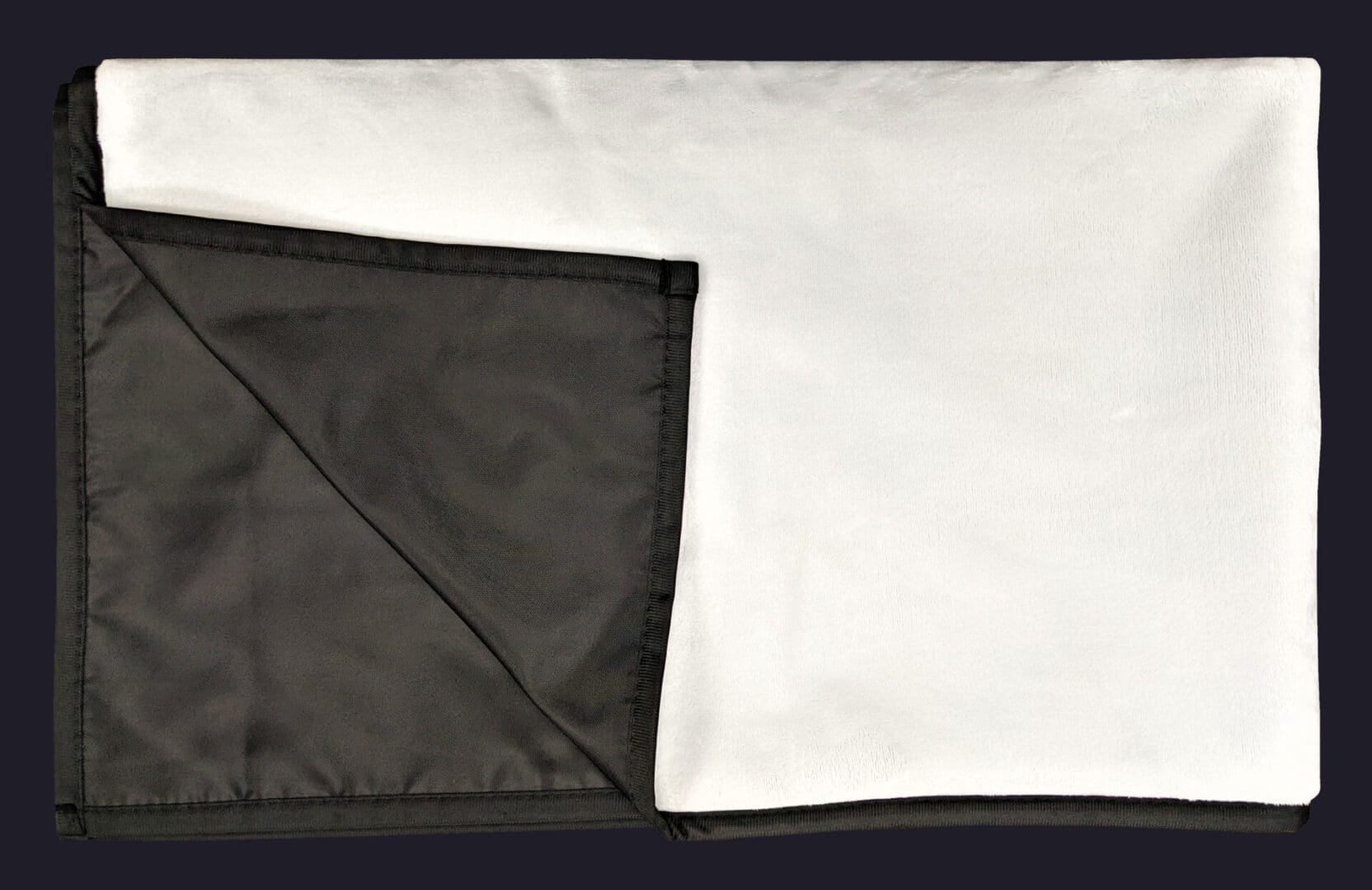 Foldable white and black waterproof picnic blanket