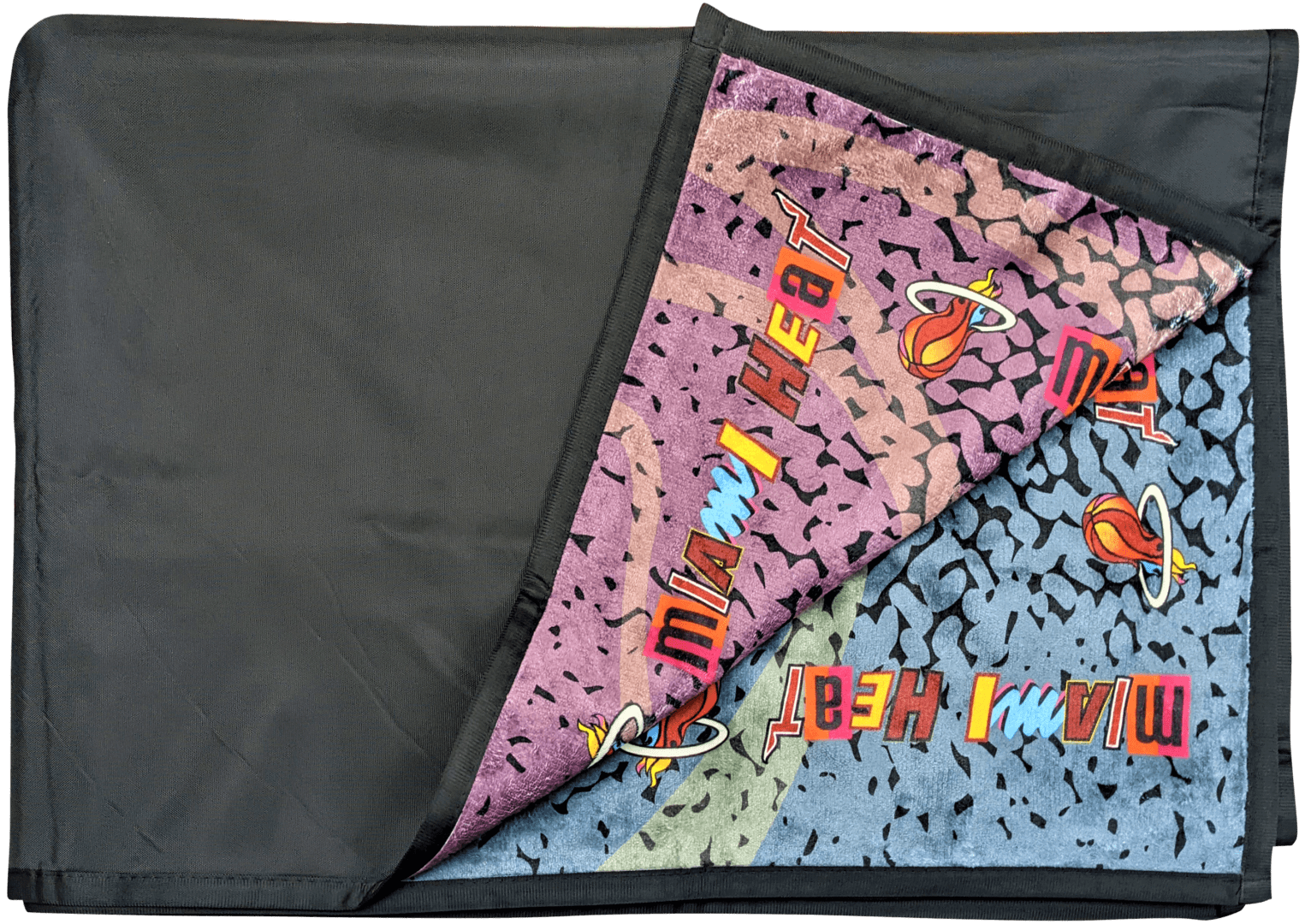 Foldable Picnic blanket with Miami Heat design print
